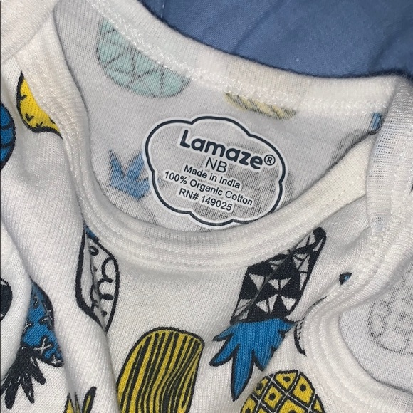 Lamaze Baby Boys’ Organic 3pk Sleeveless Bodysuits - Picture 5 of 5